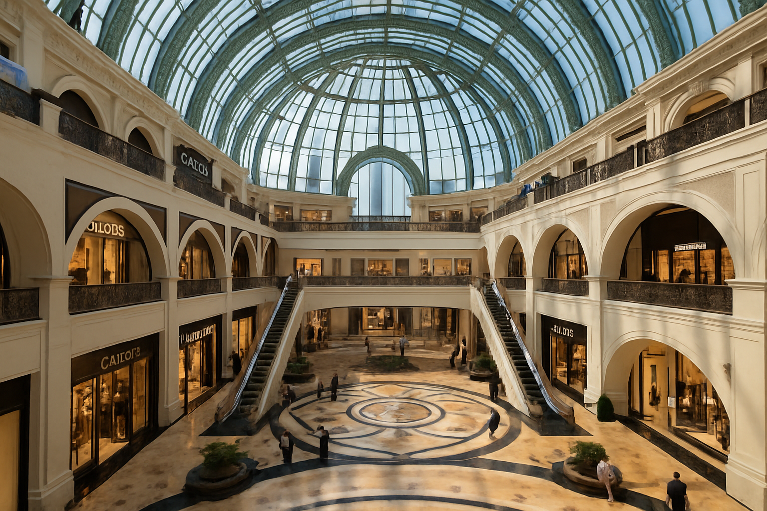 Luxury shopping mall in Dubai